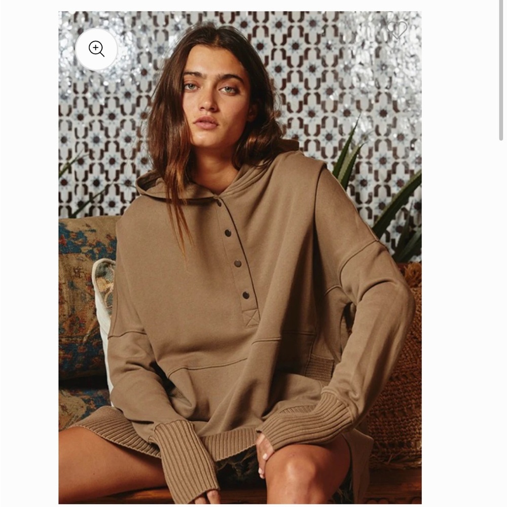 Bucketlist Washed French Terry Oversized Hoodie